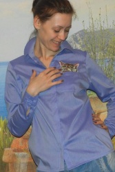 Готовая блуза-рубашка, работа Столяровой Елены